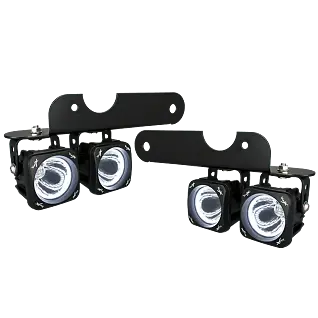 Vision X Fog Light Kit W/ Optimus Halo Lights For '17-'20 Ford Raptor 9906096 1