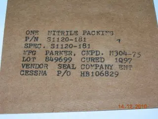 O-Ring, Actuator - Nose Landing Gear 1