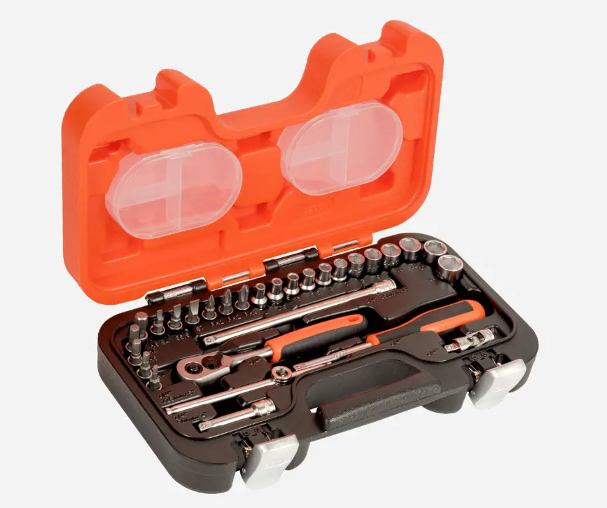 Bahco 1/4" Square Drive Socket Set And Bit Set S290 1