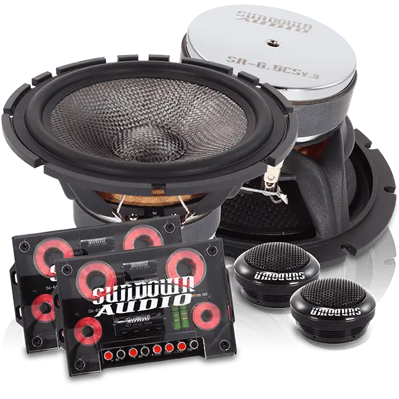 Sundown Audio Sa-6.5Cs V.3 6.5" 6-1/2 Component Car Audio Speakers+Tweeters 1