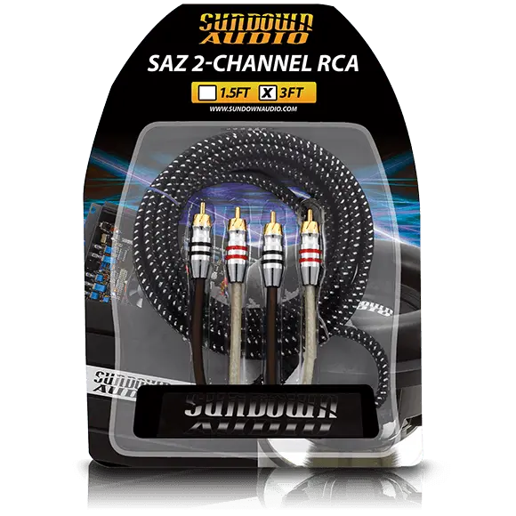 Sundown Audio Saz2-3Ft Saz 2-Channel Rca Interconnects 1