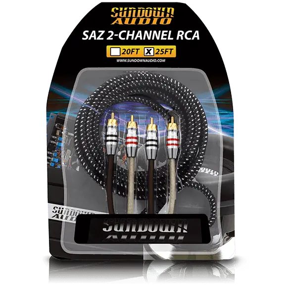 Sundown Audio Saz4-25Ft Saz 4-Channel Rca Interconnects 1