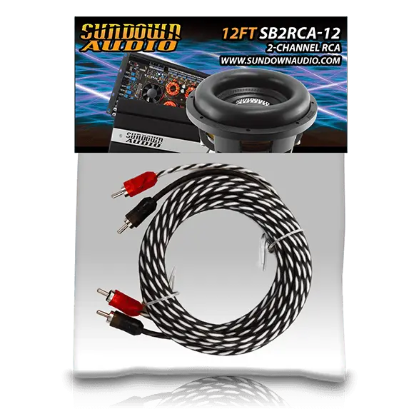 Sundown Audio Sb2-12Ft 2-Channel Rca Interconnect Cables 1