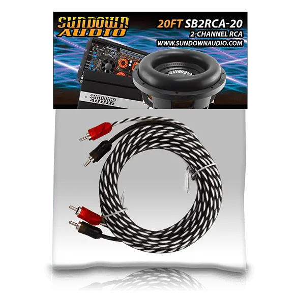 Sundown Audio Sb2-20Ft 2-Channel Rca Interconnect Cables 1