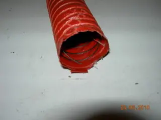 Ducting, 1 1/4" Id - Coiled Steel Wrapped External With Fabric Covering - Thermoid 1