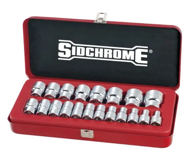 Sidchrome 20 Piece Metric 1/2″ Drive Socket Set Scmt14214 1