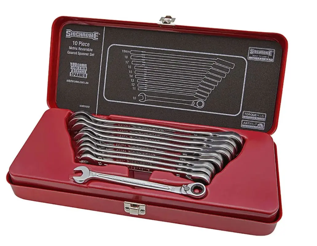 Sidchrome 467 Series 10 Piece Geared Metric Spanner Set Scmt22202n 1