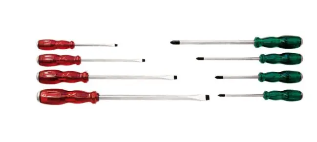 Sidchrome Industrial Thru Tang Screwdriver Set  8 Piece Scmt29110 1