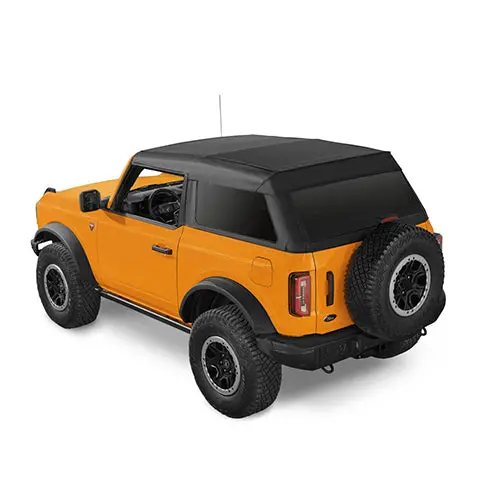 Bestop Trektop Slantback Soft Top Black Diamond For '21-'22 Ford Bronco 2 Door 56872-35 1