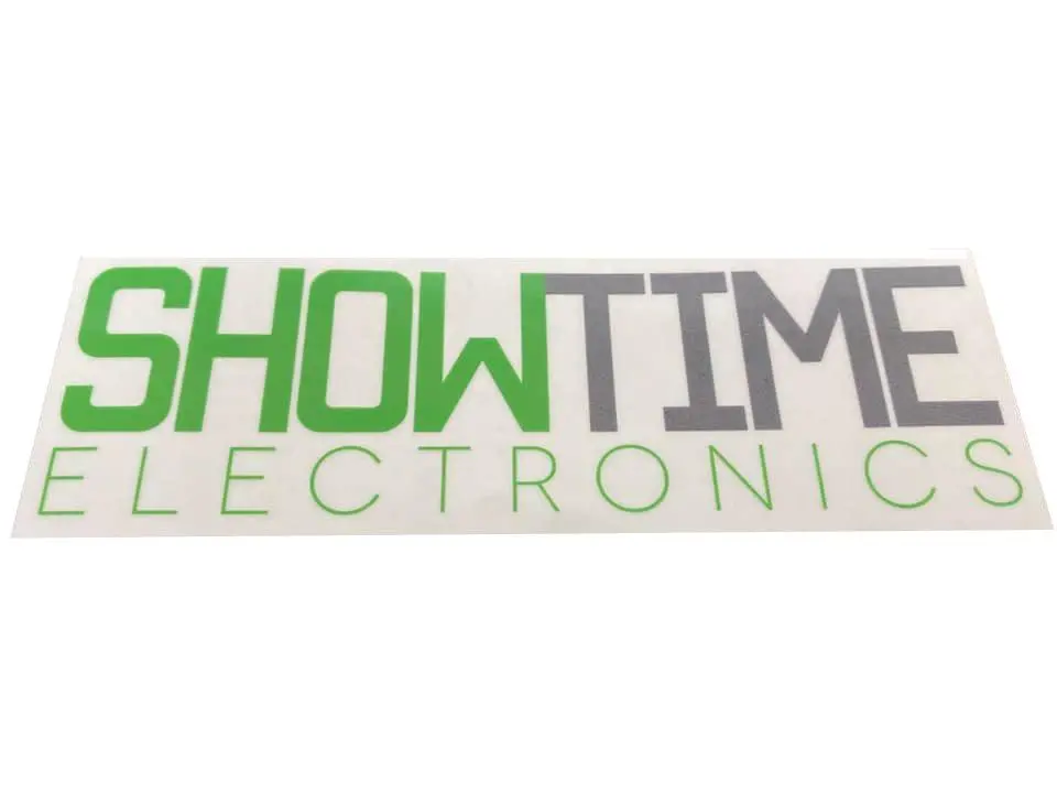 Showtime Electronics 6" Clear Logo Decal 1