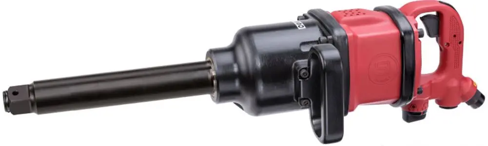 Shinano 1" Heavy Duty Inline Grip Impact Wrench With 8" Extended Anvil Si1888 1