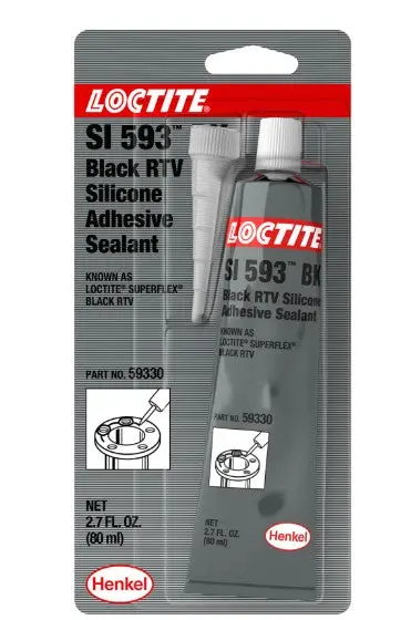 Loctite Si 593 Silicone  Black Superflex Rtv  80Ml Tube Si-593-080Ml/Loctite 1