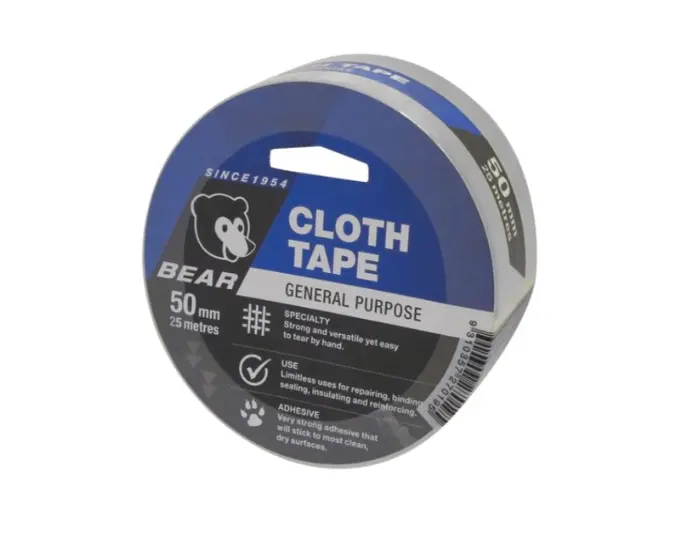 Bear Cloth Tape 50Mm X 25M Silver 66623336616 1