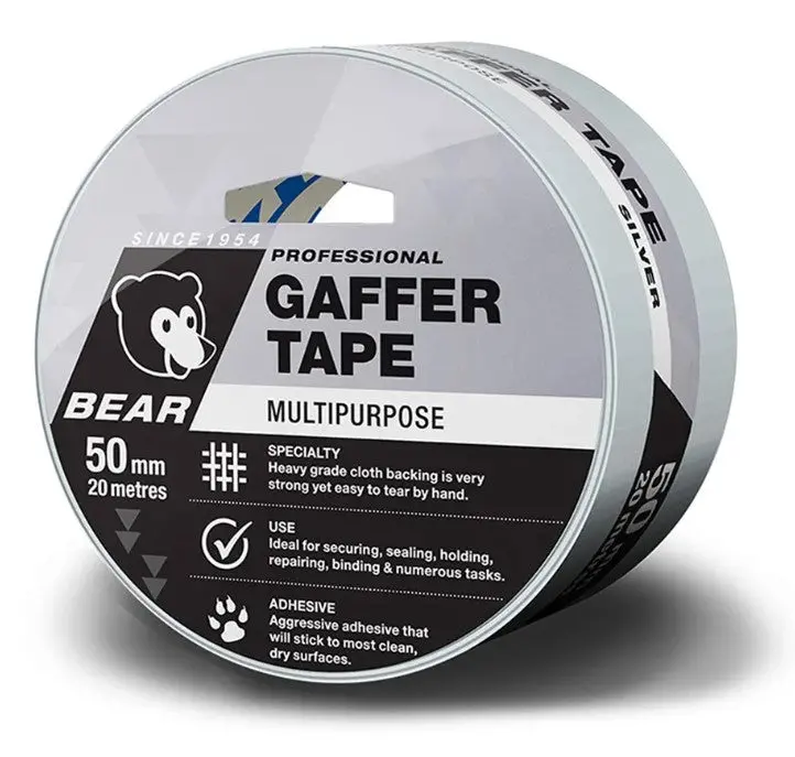 Bear Silver Multi-Purpose Gaffer Tape 50Mmx20m 66623336625 1