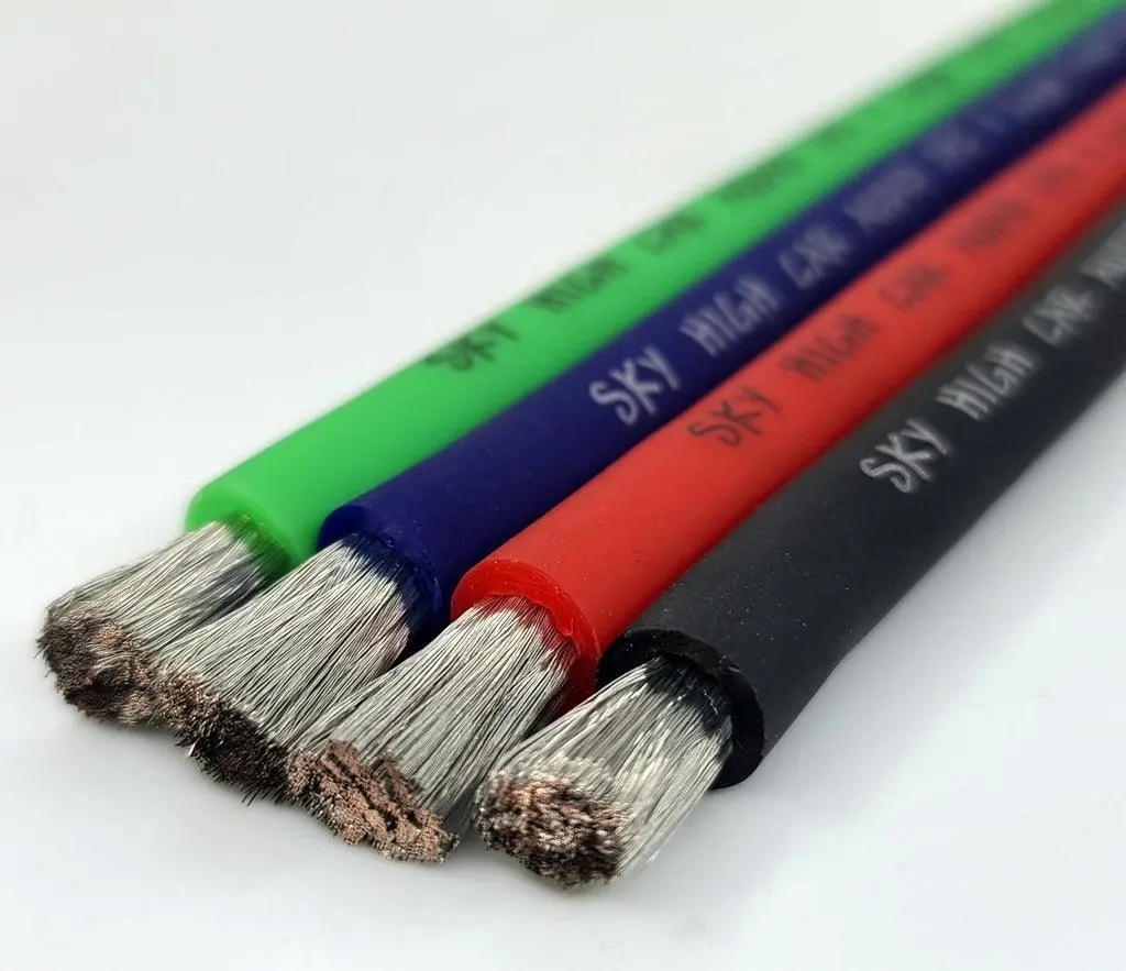 Sky High Car Audio 4 Awg Red 100Ft. Spool Cca Power Cable 1
