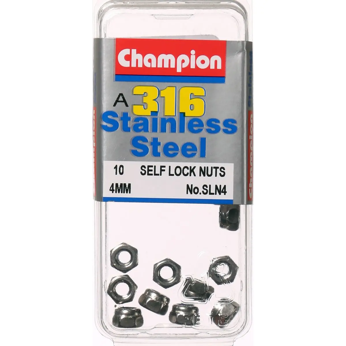 Champion Self Lock Nuts 4Mm - Sln4 1