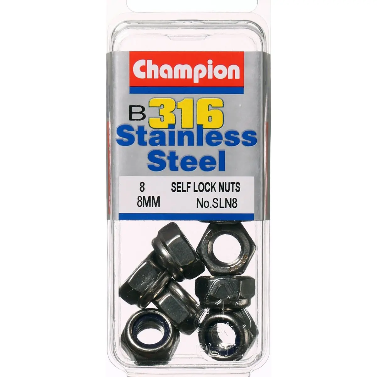 Champion Self Lock Nuts 8Mm -Sln8 1