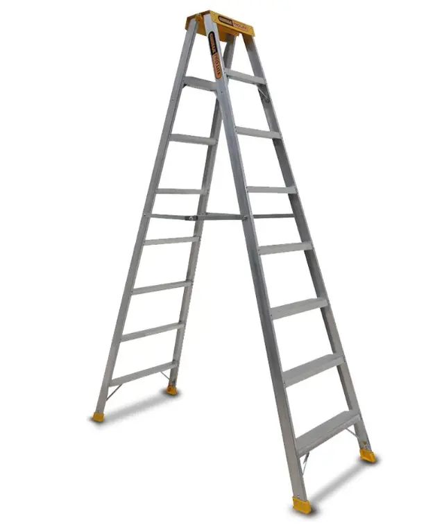 Gorilla Pro Pro-Lite 8 Step Double Sided Aluminium Ladder 8Ft 150Kg Sm008-Pro 1