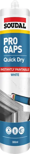 Soudal Pro Gaps Quick Dry White 300Ml X 12 174684 1