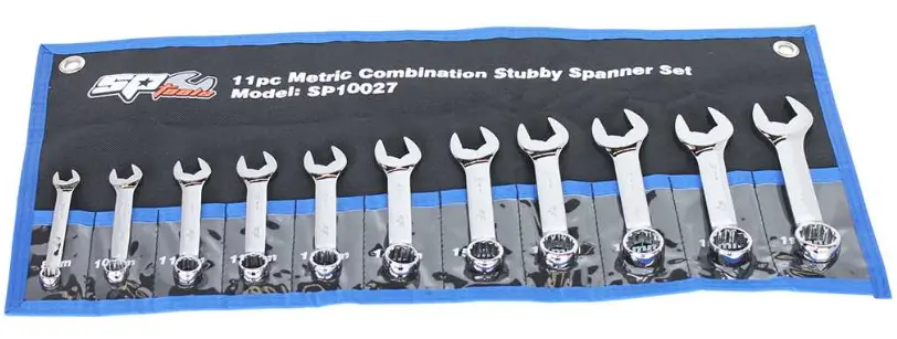Sp Tools Combination Roe Spanner Set - Stubby  Metric  11Pc Sp10027 1
