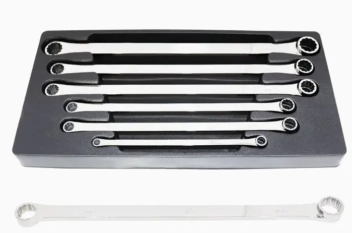 Sp Tools Double Box Ring Spanner Set  0° Offset  Extra Long - Metric - 6Pc Sp10036 1