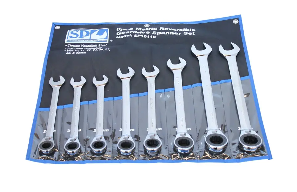Sp Tools Gear Drive Roe Spanner Set 15° Offset Metric 8Pc Sp10118 1