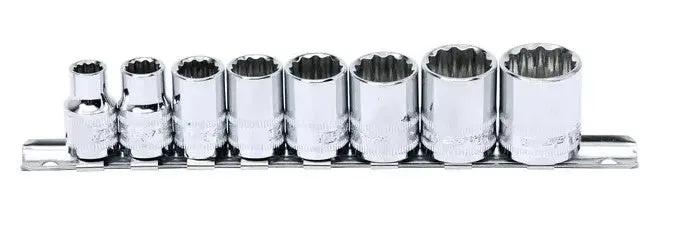 Sp Tools 1/4"Dr Socket Rail Set  Metric Only 12Pt 4Mm To 13Mm  10Pc Sp20130 1