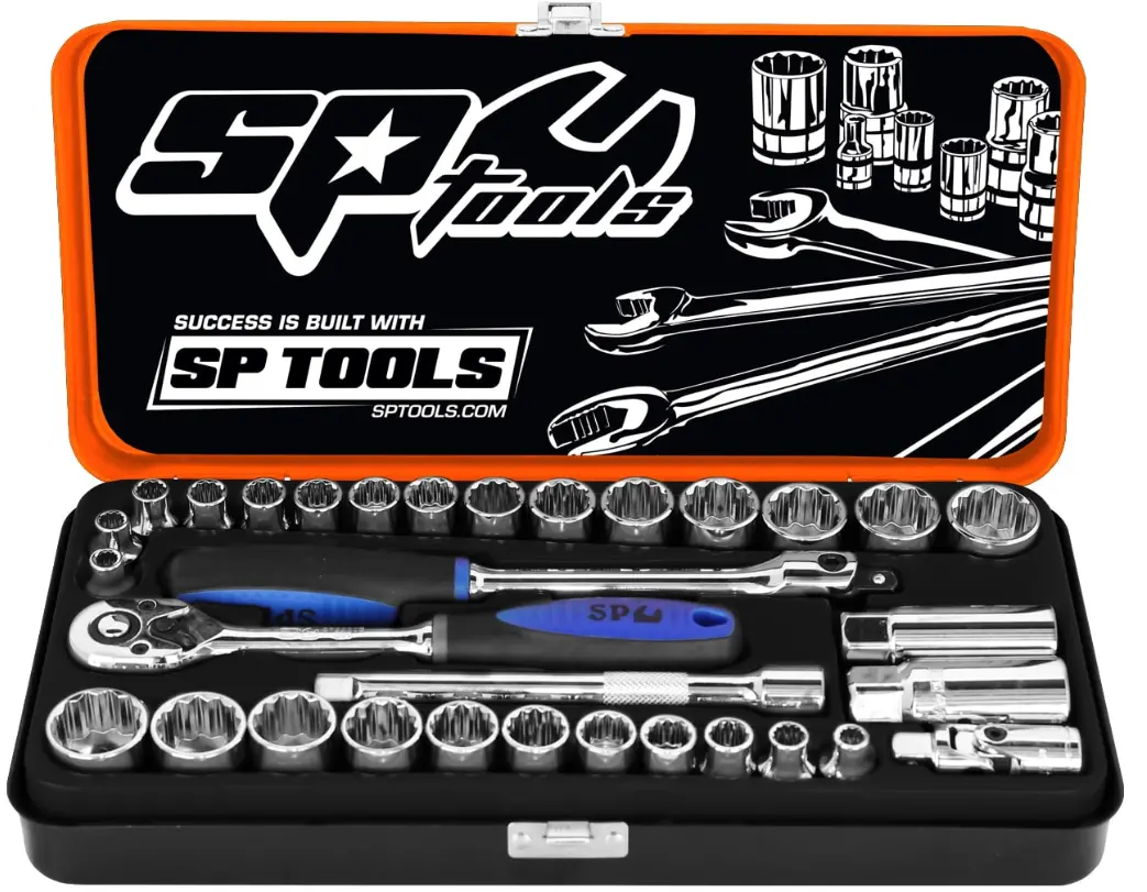 Sp Tools 3/8"Dr Socket Set - Metric/Sae - 32Pc Sp20200 1