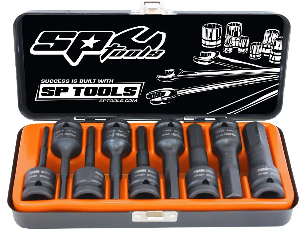 Sp Tools 1/2"Dr Inhex Impact Socket Set - Metric - 9Pc Sp20370 1