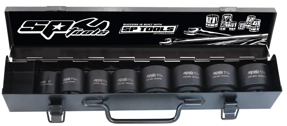 Sp Tools 3/4"Dr Impact Socket Set - 6Pt Sae - 8Pc Sp20415 1