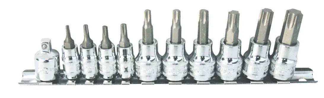 Sp Tools 11 Piece Socket Rail 1/4″ & 3/8″ Drive Torx Sp20440 1