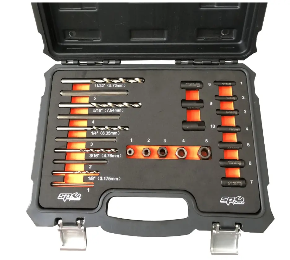 Sp Tools Screw Extractor Set Drill Bit & Guide 25Pc Sp31320 1