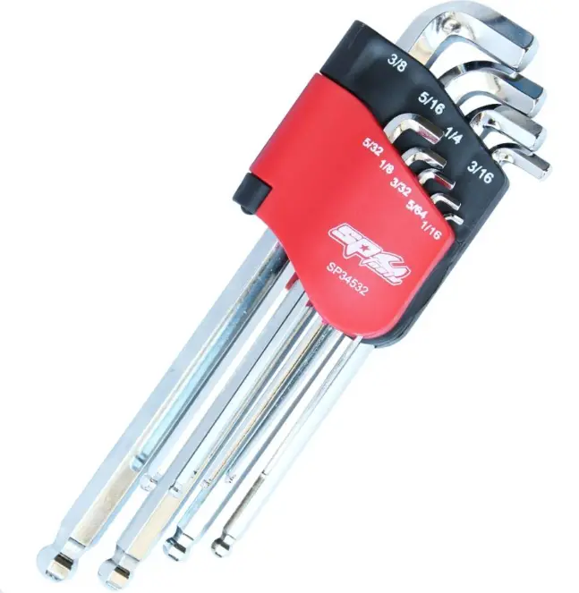Sp Tools 9Pc Sae Stubby Ball Drive Hex Key Set Sp34532 1