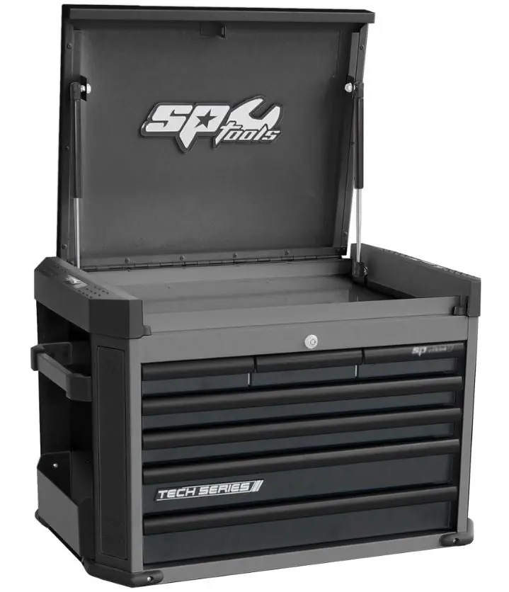 Sp Tools Tech Series Tool Box  7 Drawer  Diamond Black Sp42205d 1