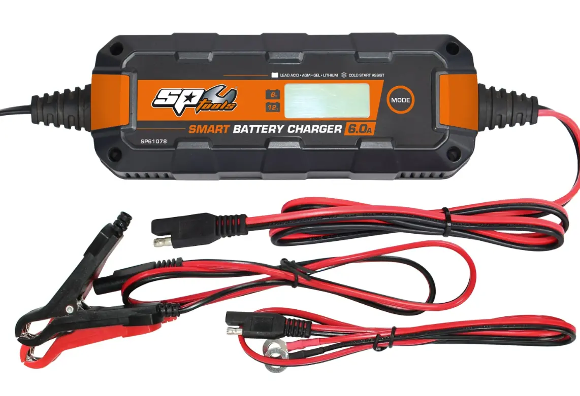 Sp Tools Smart Battery Charger  8 Stage Multi Volt  6 & 12V -6A Sp61078 1