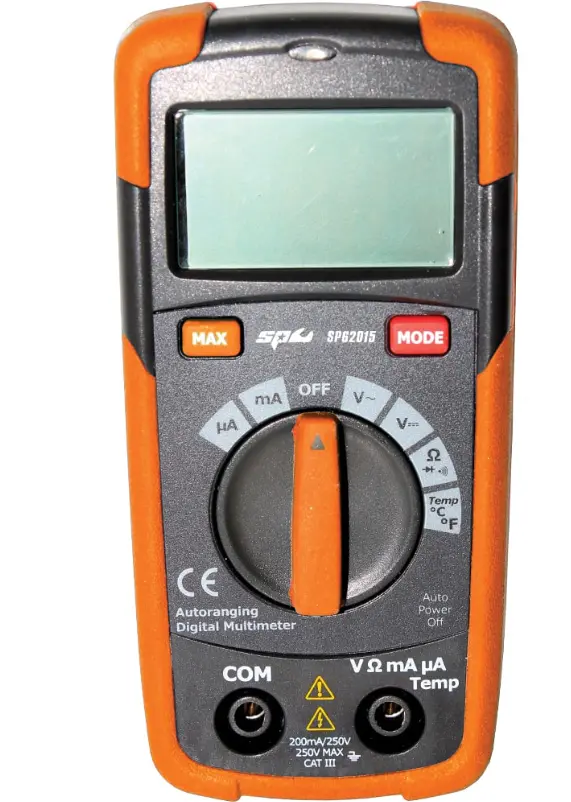 Sp Tools Digital Multimeter With Temperature Gauge  Pocket Size Sp62015 1