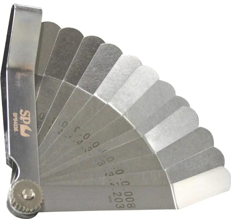 Sp Tools Feeler Gauge Set  12Pc Offset 4” Sp64036 1