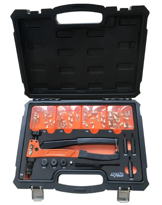 Sp Tools Nut Riveter Set - Lever Type  90Pc Sp69011 1