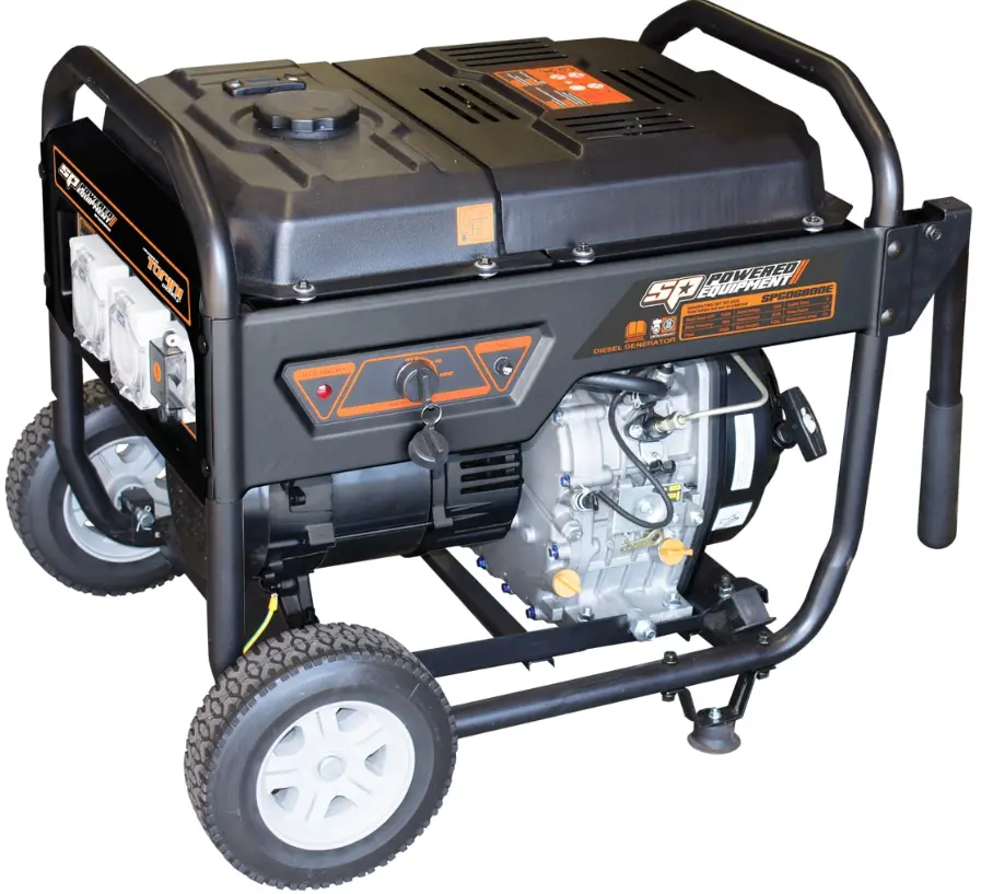 Sp Tools Construction Series Generator - 10Hp Diesel 6.8Va Spgd6800e 1