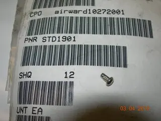 Screw, Nameplate 1