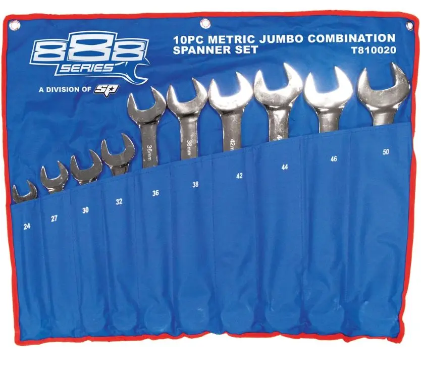 Sp Tools 888 Combination Roe Spanner Set Jumbo Metric 10Pc T810020 1