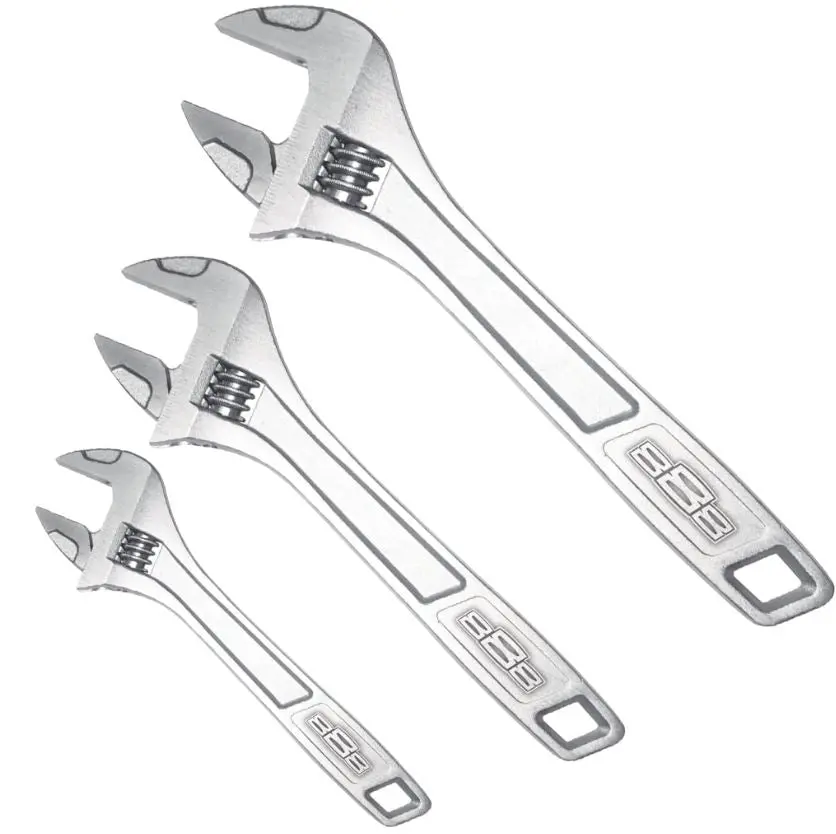 Sp Tools Adjustable Wrench Set 3Pc 150Mm 200Mm 250Mm T818000 1