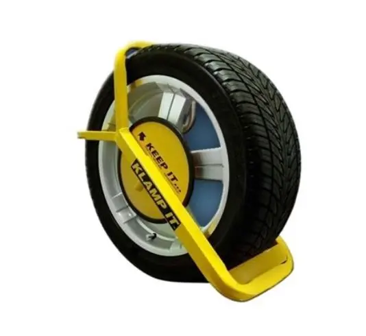 All States Trailer Spares Klamp It Security Wheel Clamp 195-205Mm Wide Tyres  Tkkcc 1