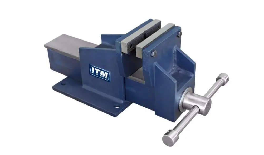 Itm Fabricated Steel Bench Vices, Straight Jaw 100Mm Tm102-100 1