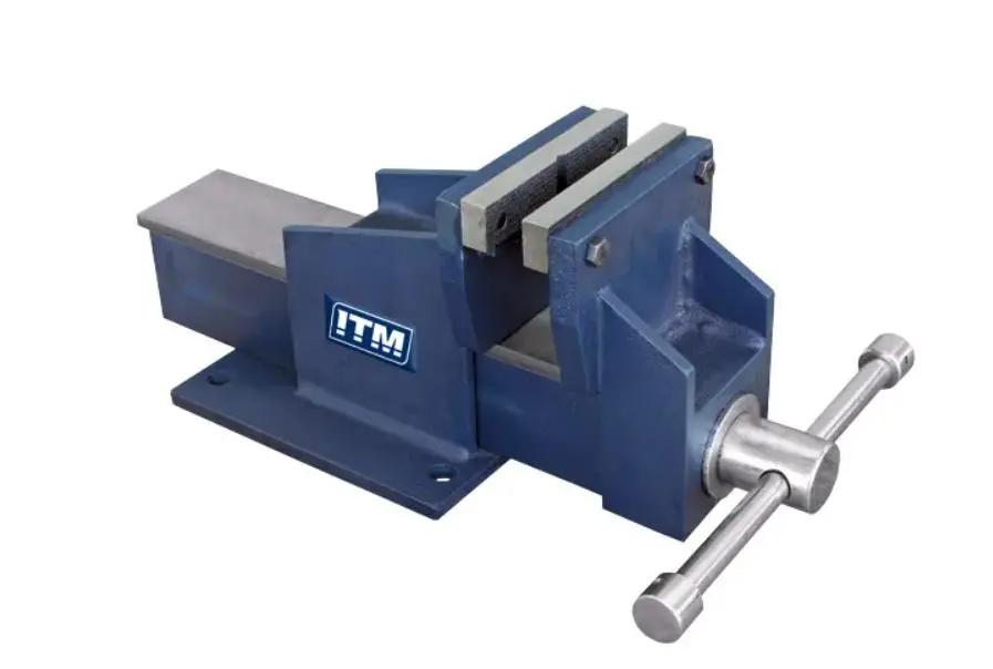 Itm Fabricated Steel Bench Vices, Straight Jaw 150Mm Tm102-150 1