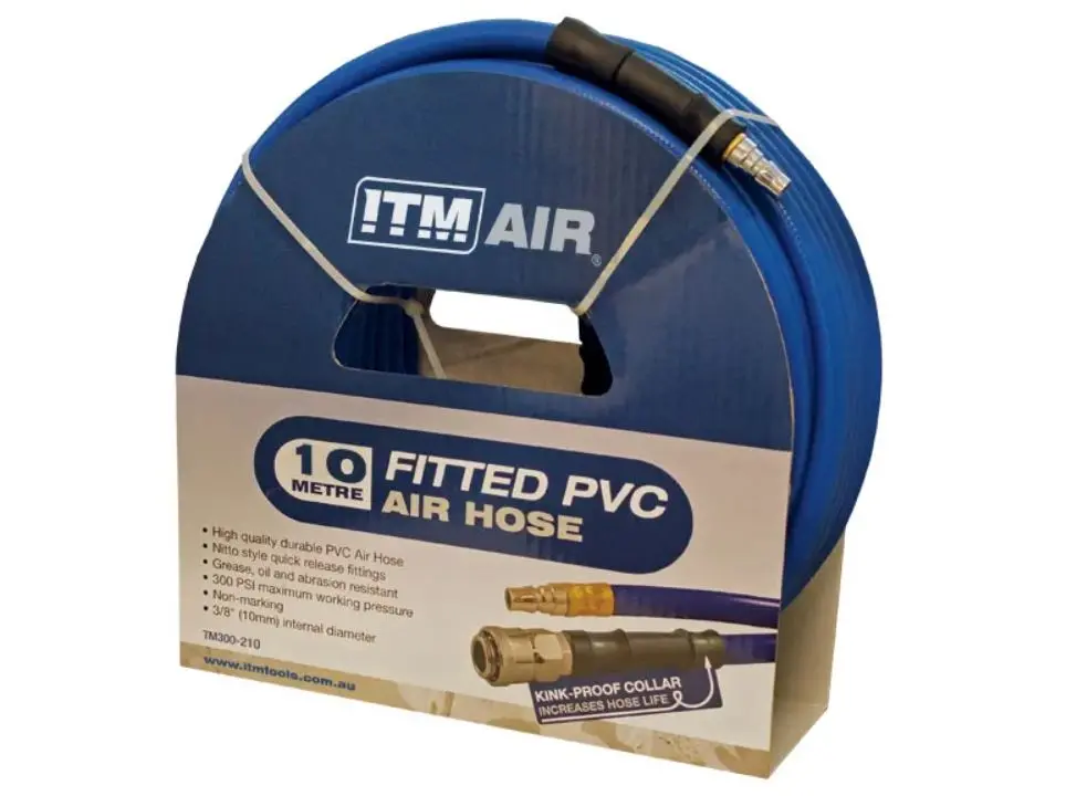 Itm Pvc Air Hose 10Mm X 10M  With Couplers Tm300-210 1