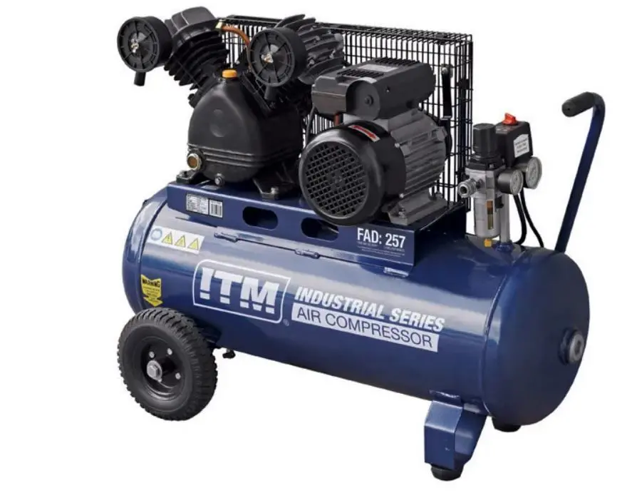 Itm Air Compressor, Belt Drive, 2.5Hp 60Ltr Fad 257L/Min Tm351-25060 1