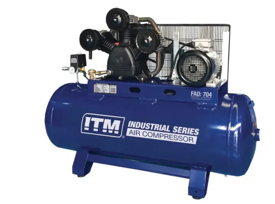 Itm Air Compressor, Belt Drive Stationary 3 Phase, 7.5Hp 270Ltr Fad 704 L/Min Tm353-75270 1