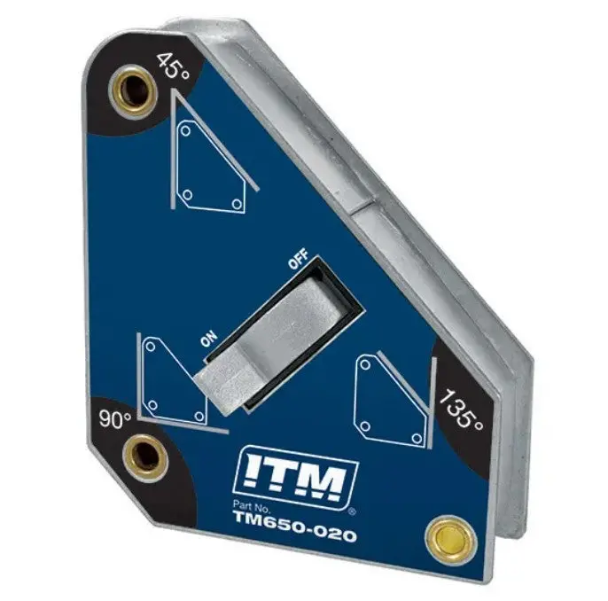 Itm Switchable Welding Magnet, 30Kgs Force, 110Mm, 45°, 90° & 135°, Powerful Ndfeb Magnet Tm650-020 1
