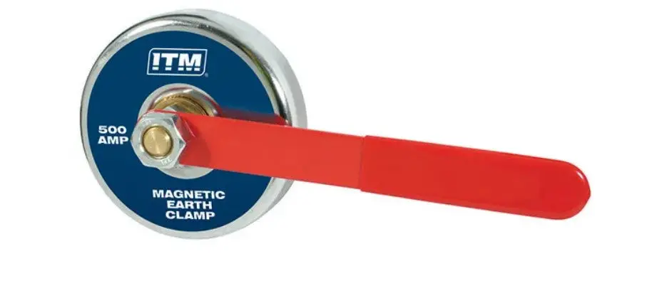 Itm Magnetic Earth Clamp, 500A Current Capacity, 86Mm Diameter, 30 Kgs Force Tm650-050 1